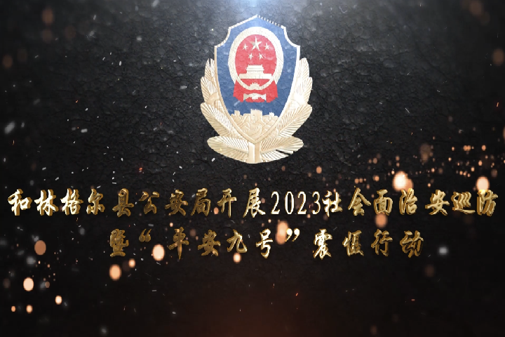 和林格爾縣公安局開(kāi)展2023社會(huì)面治安巡防暨“平安九號(hào)”震懾行動(dòng)